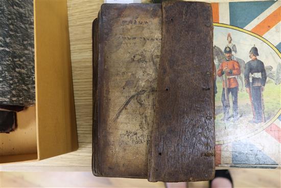 A parchment copy of The Koran and sundry bindings